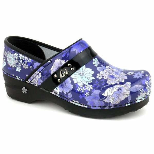 Sanita BUTTERFLY MELODY Women's Closed Back Clog in Flowers and Butterfly Print, Size 4.5-5, PR 73479906-005-36